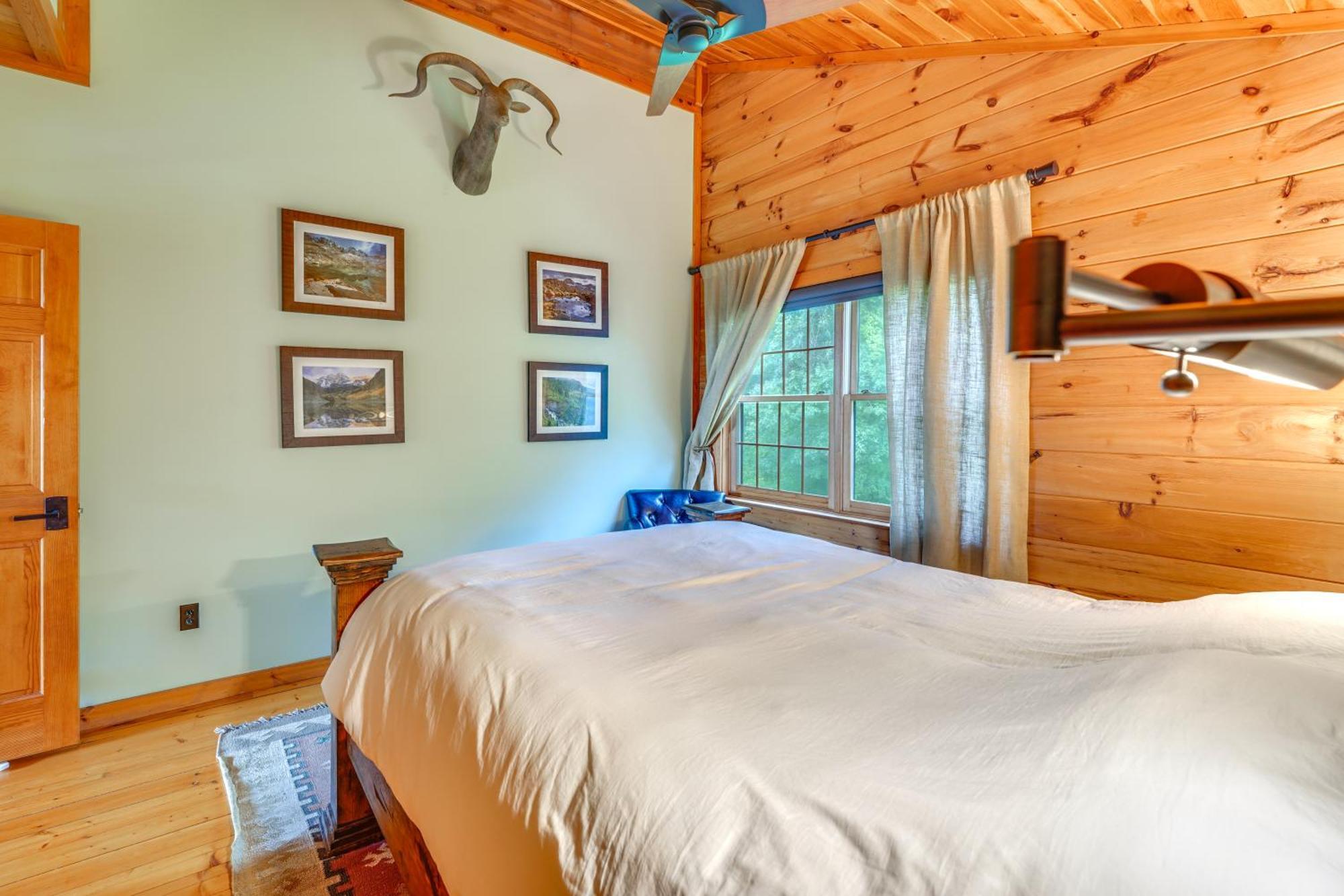 Luxury Log Cabin With Ev Charger And Mtn Views! Blairstown Exterior photo
